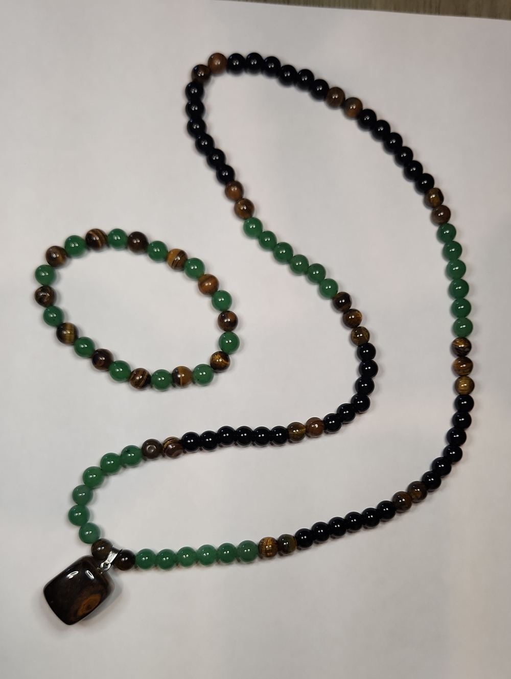 Arpurraina Natural Stone Bracelet And Necklace